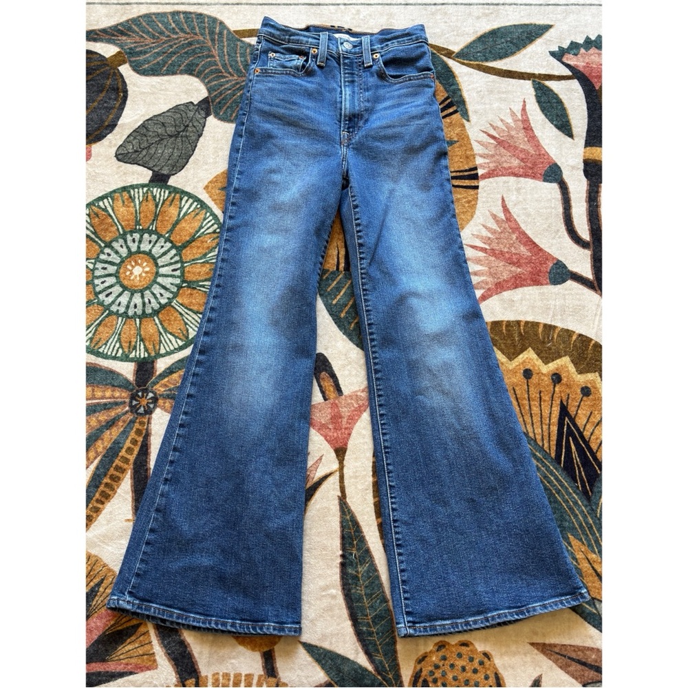Levi’s Ribcage Bell Classic Blue Flared Women's Jeans Size 24